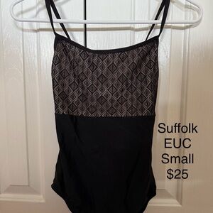 Suffolk Black and Gray Women's Leotard